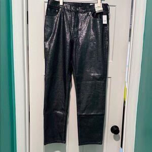 NWT GAP High Rise 90’s Straight Sparkling Jeans, size 32/14